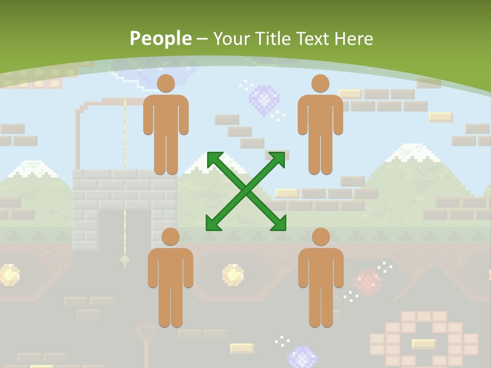 Dandy Mario Game PowerPoint Template