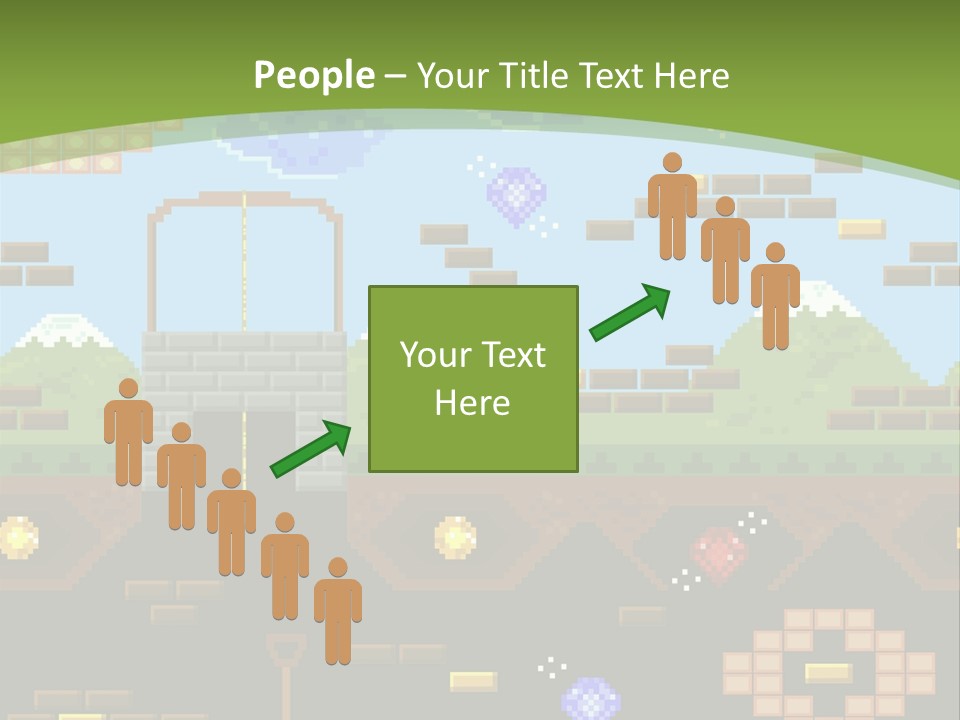 Dandy Mario Game PowerPoint Template