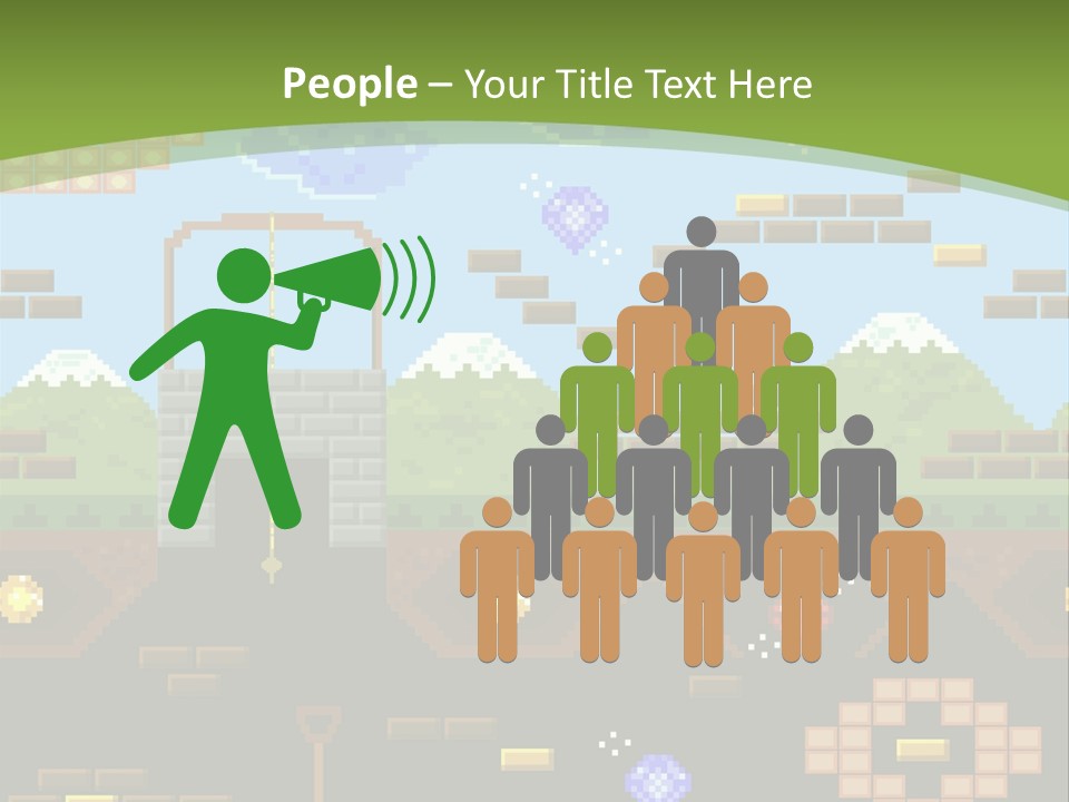 Dandy Mario Game PowerPoint Template