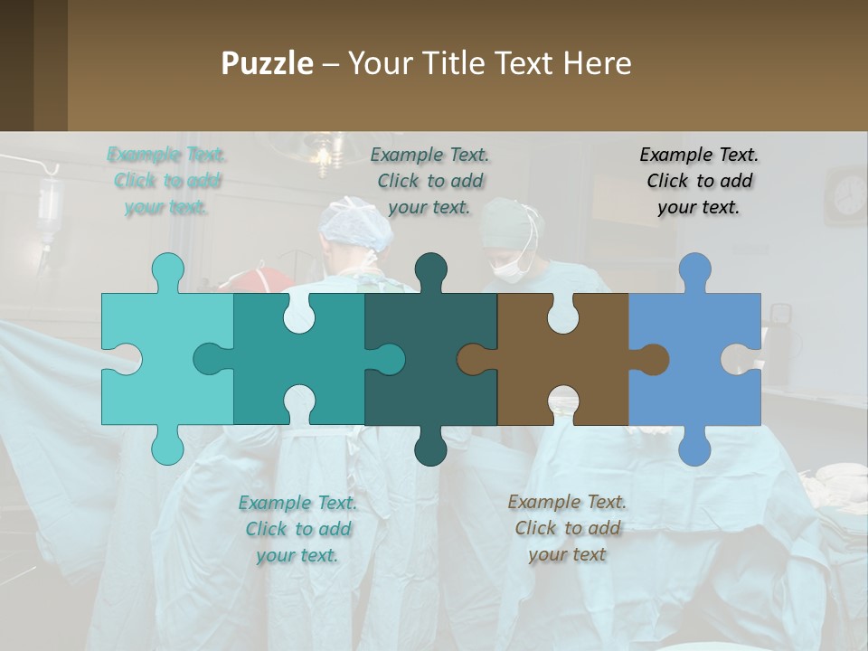 Doctors Perform The Operation PowerPoint Template