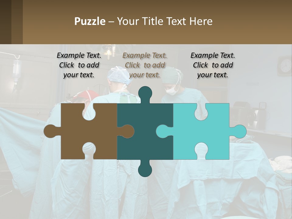 Doctors Perform The Operation PowerPoint Template