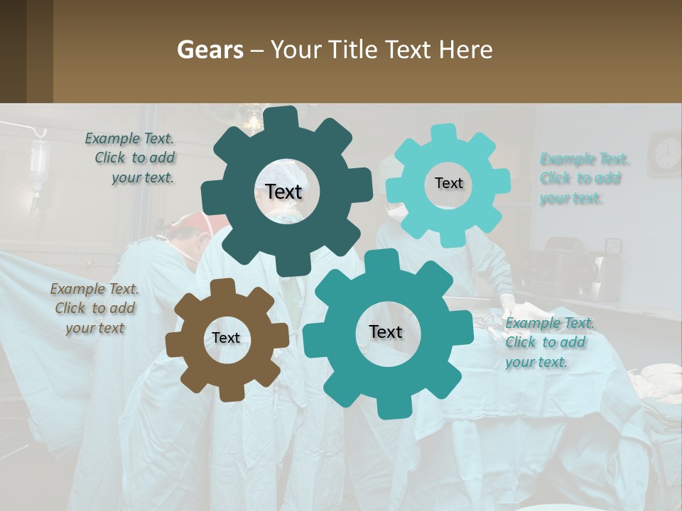 Doctors Perform The Operation PowerPoint Template