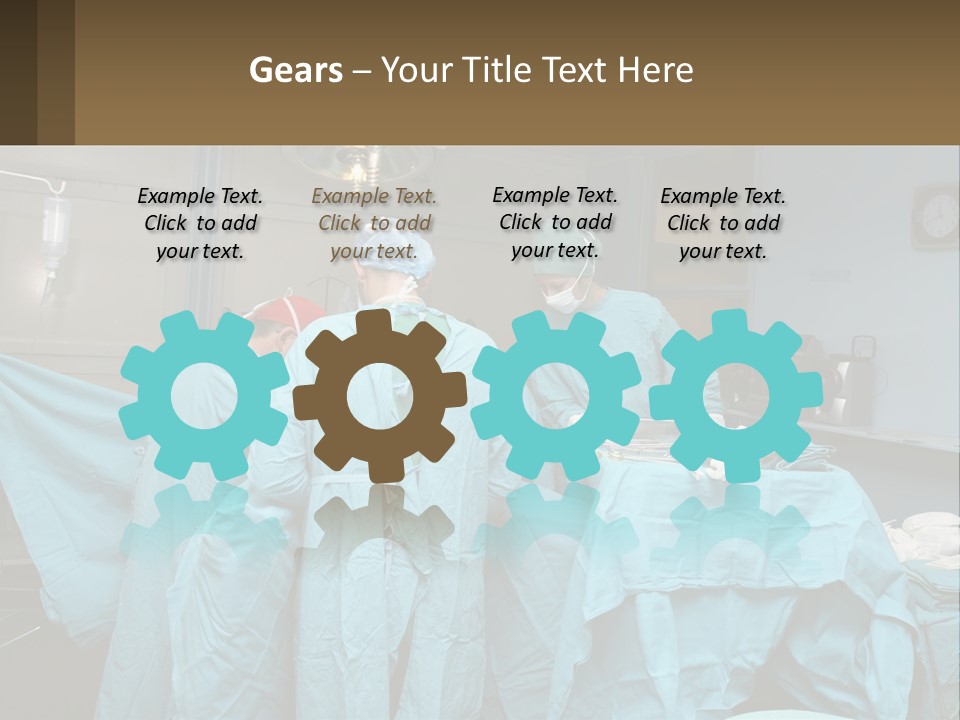 Doctors Perform The Operation PowerPoint Template