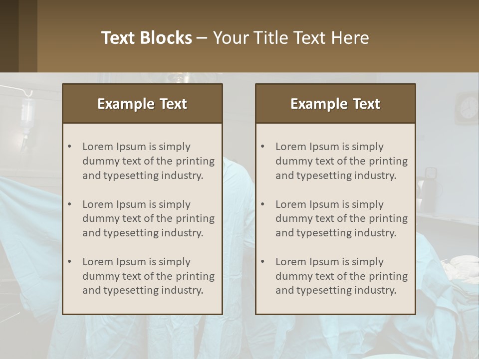 Doctors Perform The Operation PowerPoint Template
