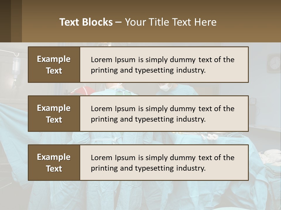 Doctors Perform The Operation PowerPoint Template