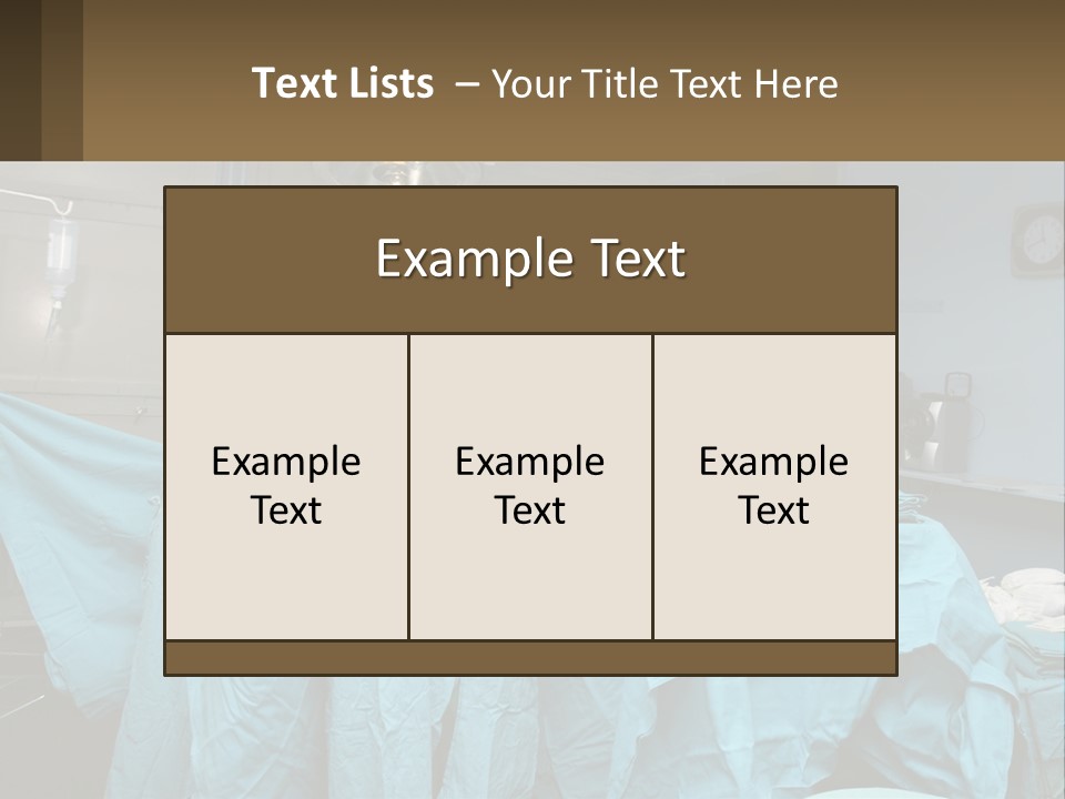 Doctors Perform The Operation PowerPoint Template