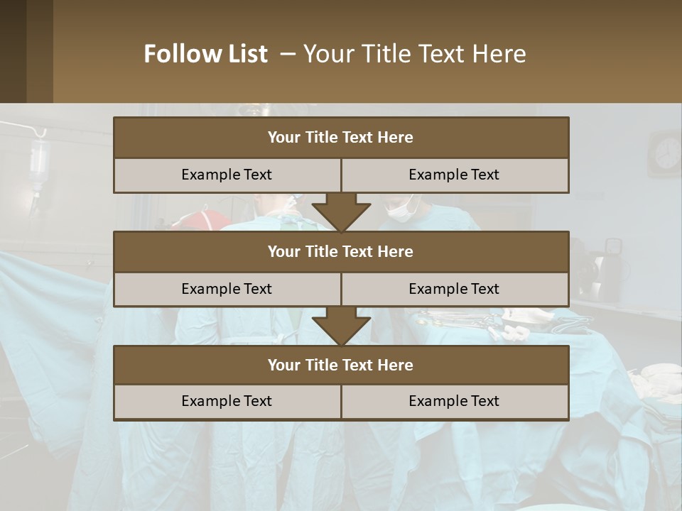 Doctors Perform The Operation PowerPoint Template