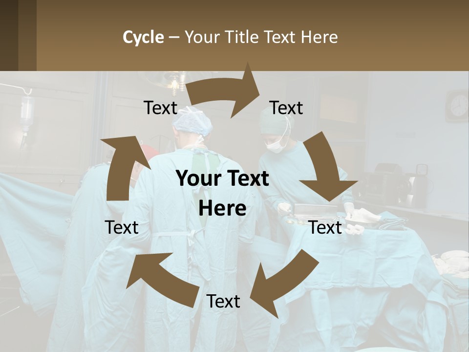 Doctors Perform The Operation PowerPoint Template