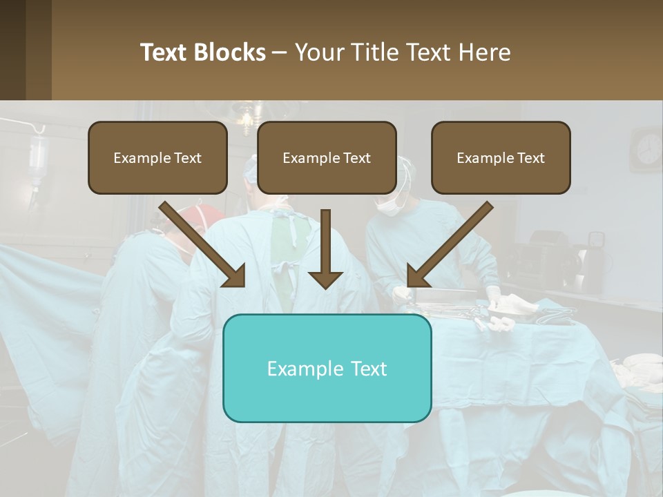 Doctors Perform The Operation PowerPoint Template