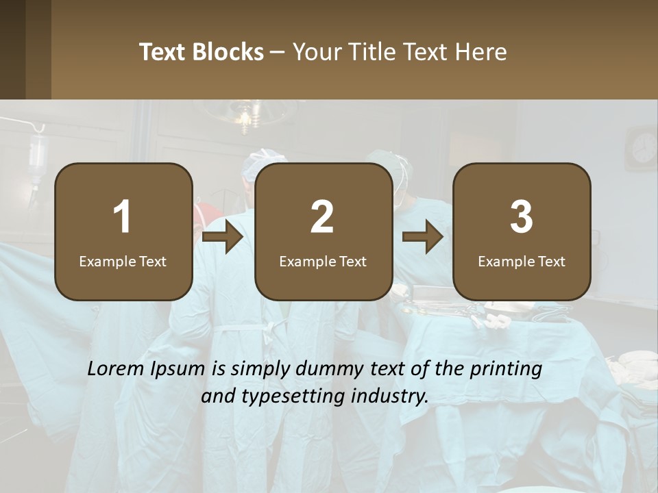 Doctors Perform The Operation PowerPoint Template