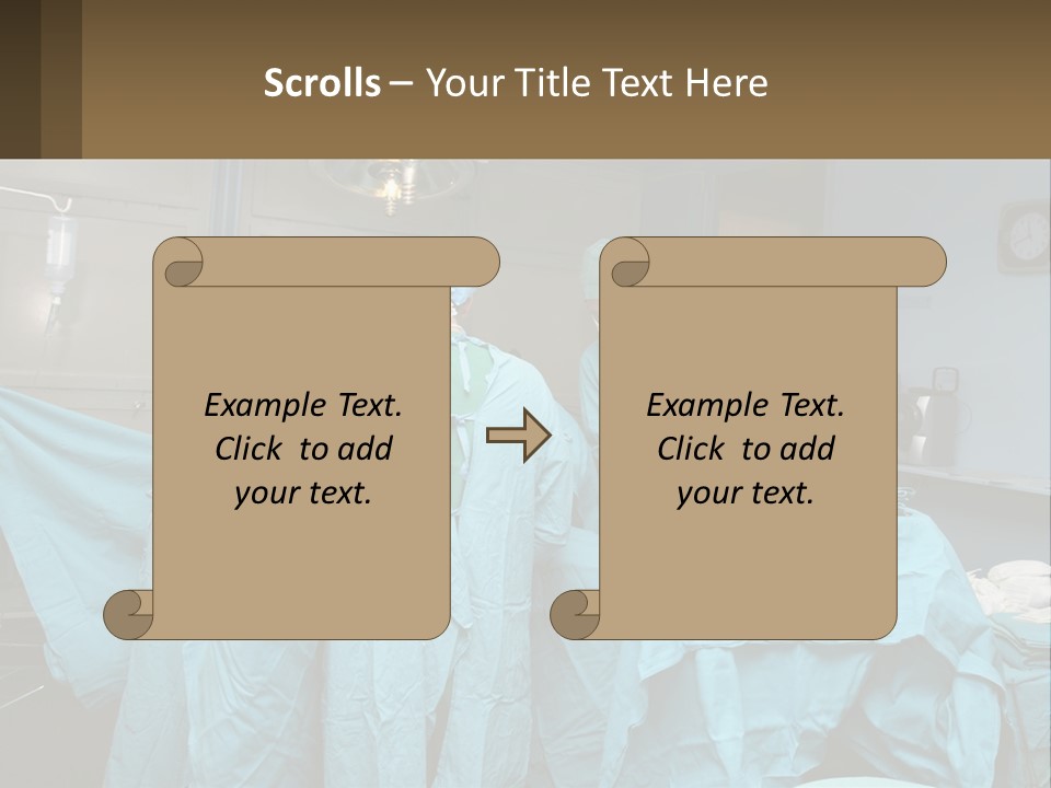 Doctors Perform The Operation PowerPoint Template