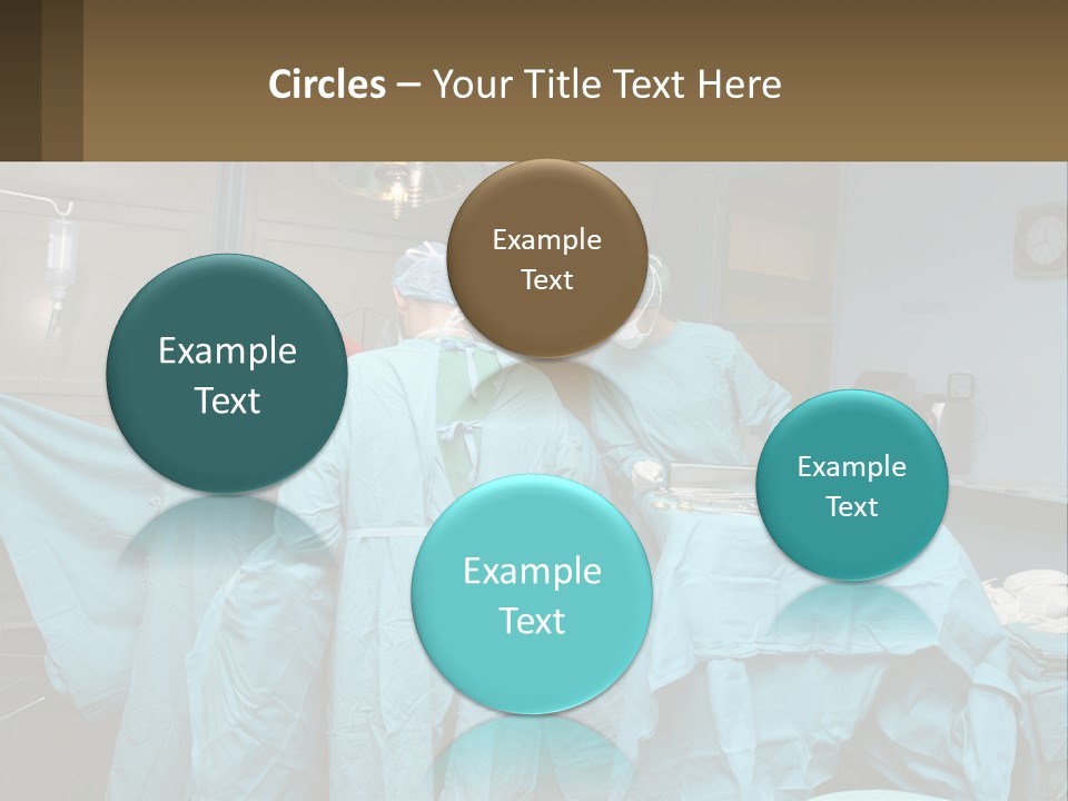 Doctors Perform The Operation PowerPoint Template