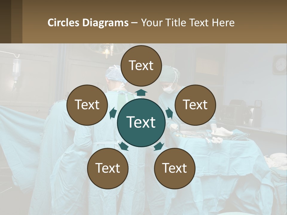 Doctors Perform The Operation PowerPoint Template