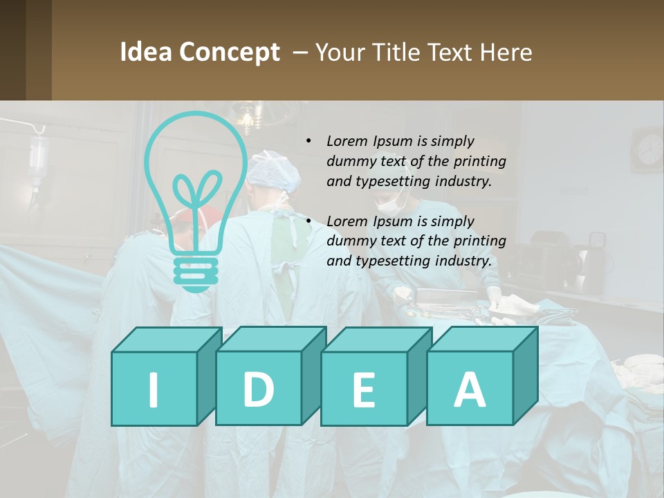 Doctors Perform The Operation PowerPoint Template