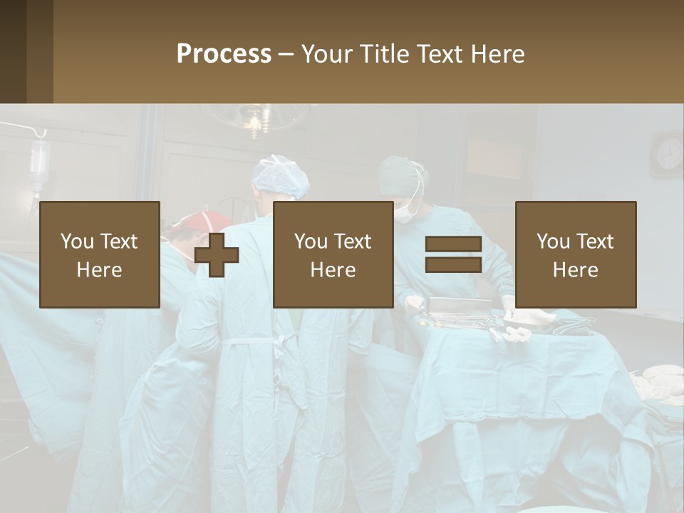 Doctors Perform The Operation PowerPoint Template