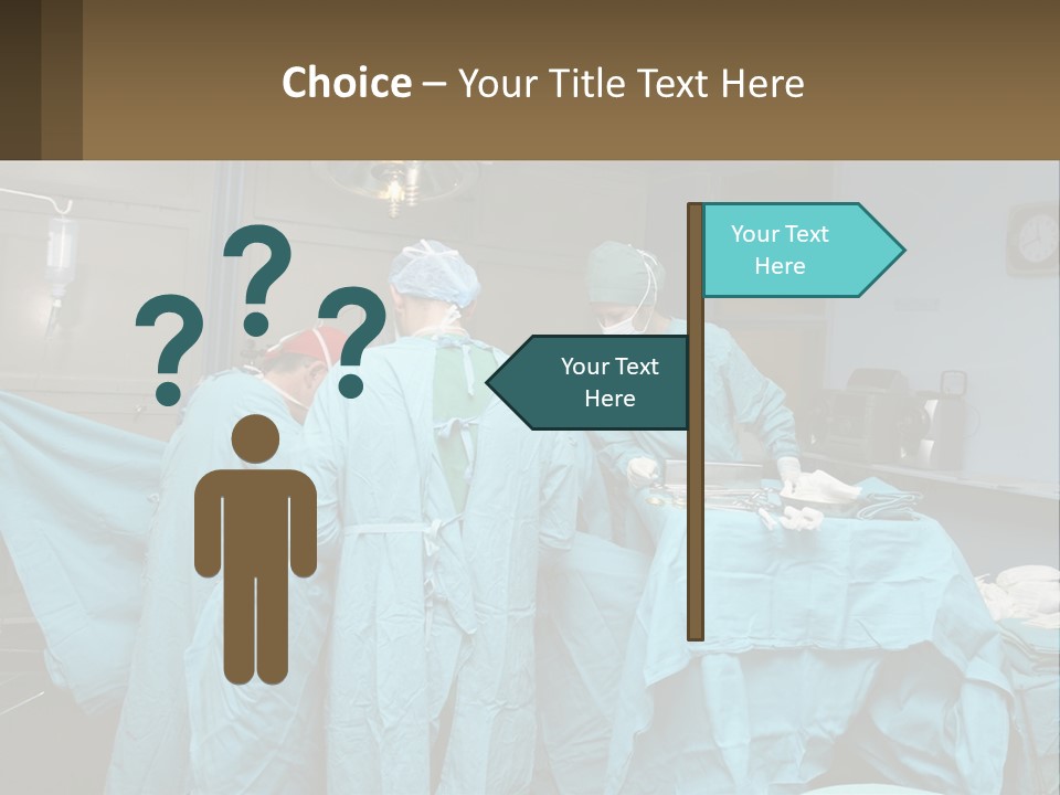 Doctors Perform The Operation PowerPoint Template