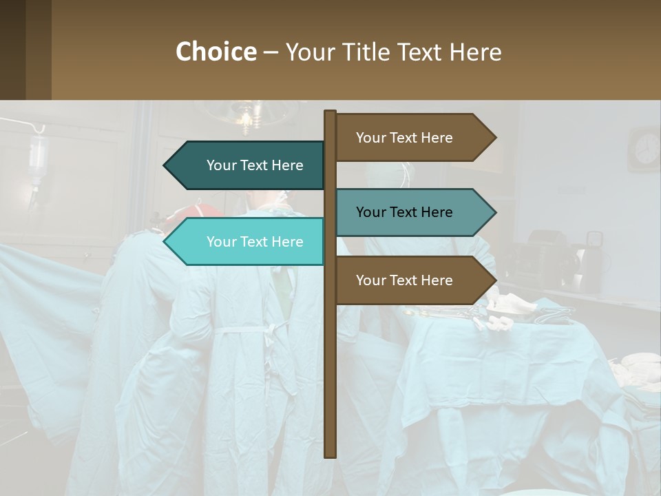 Doctors Perform The Operation PowerPoint Template
