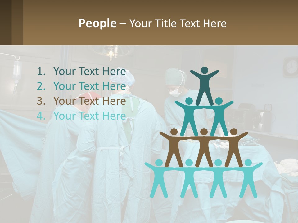 Doctors Perform The Operation PowerPoint Template