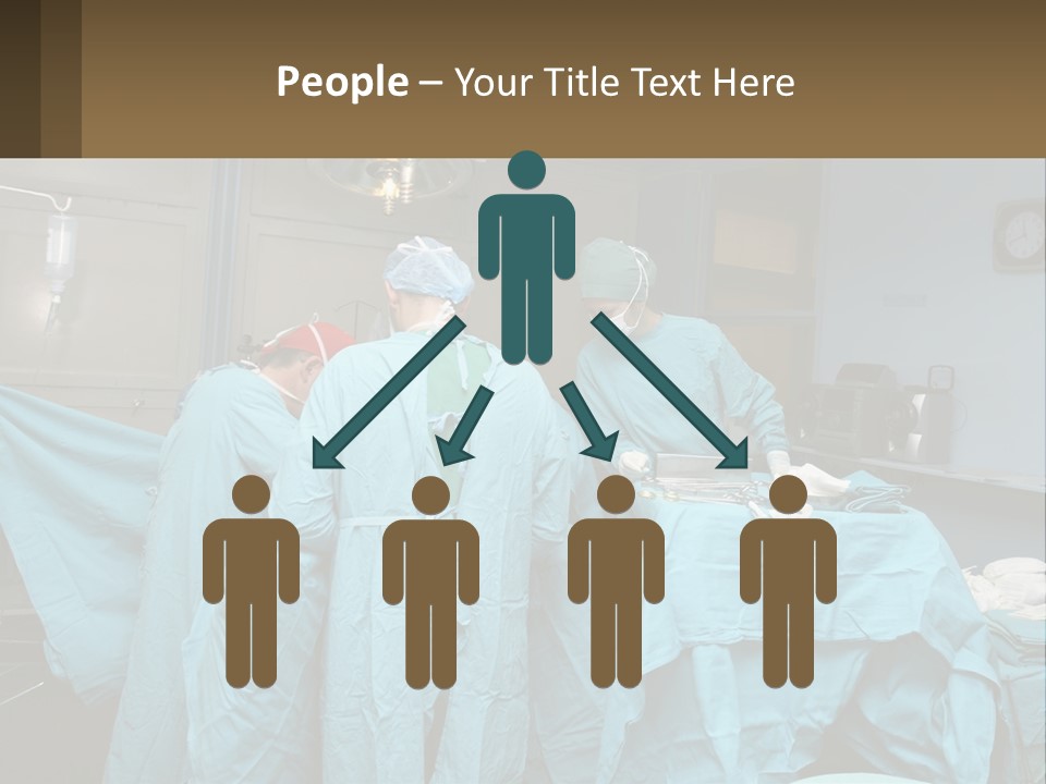 Doctors Perform The Operation PowerPoint Template