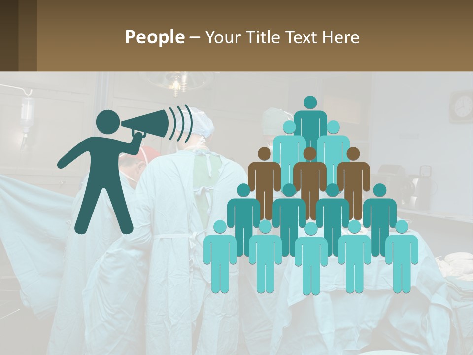 Doctors Perform The Operation PowerPoint Template