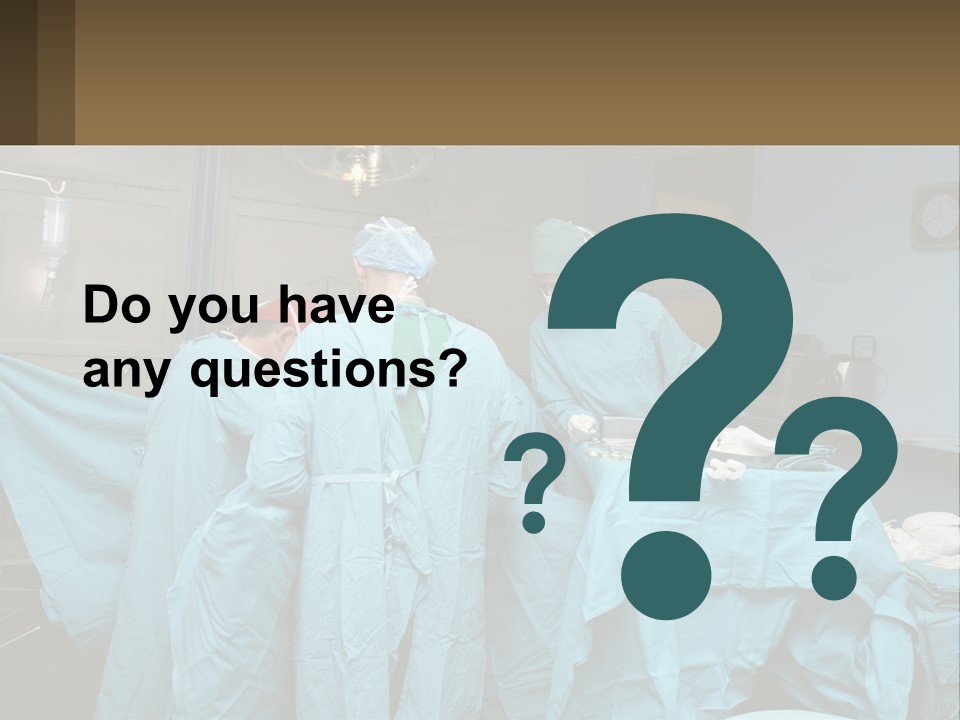 Doctors Perform The Operation PowerPoint Template