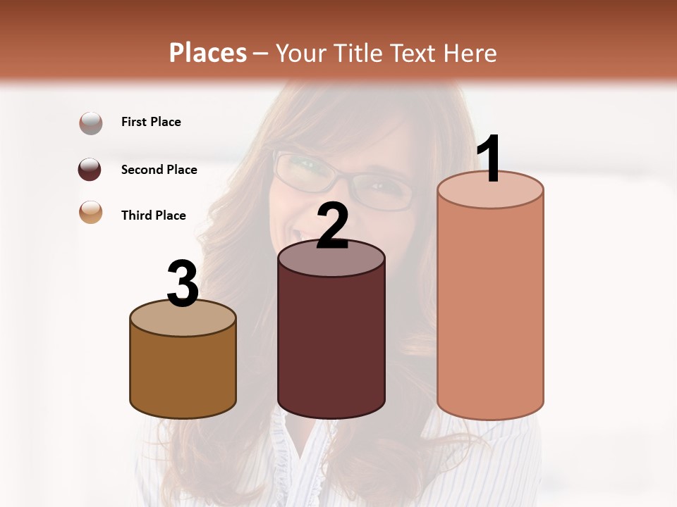 The Girl Is Smiling PowerPoint Template