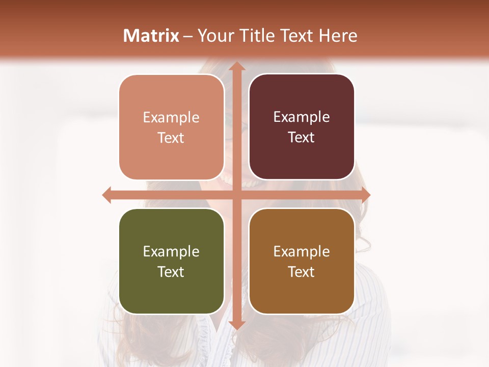 The Girl Is Smiling PowerPoint Template