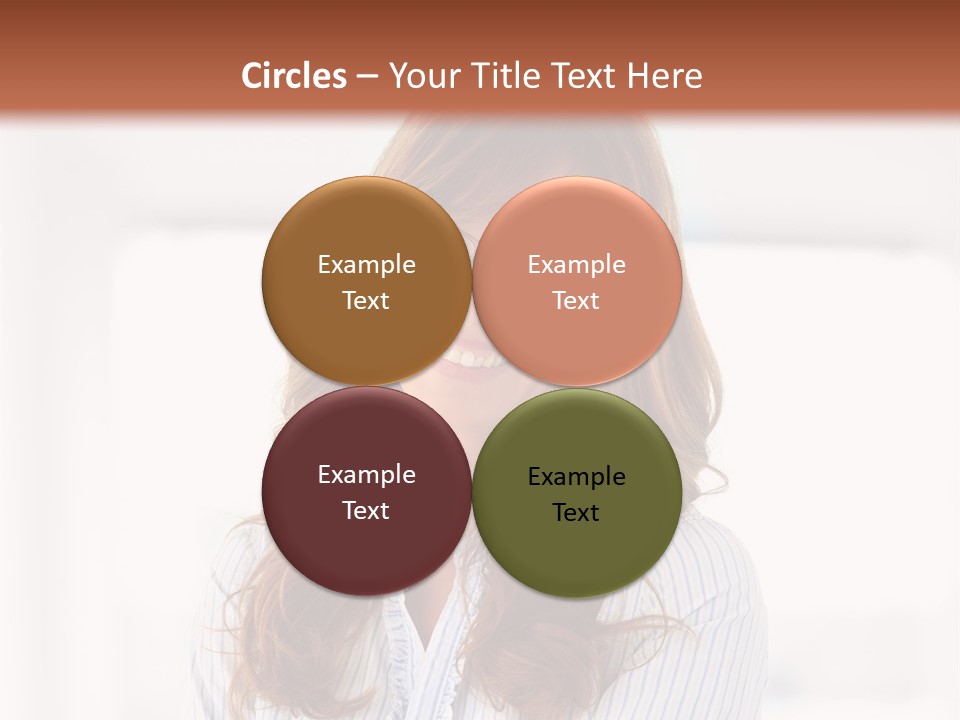 The Girl Is Smiling PowerPoint Template