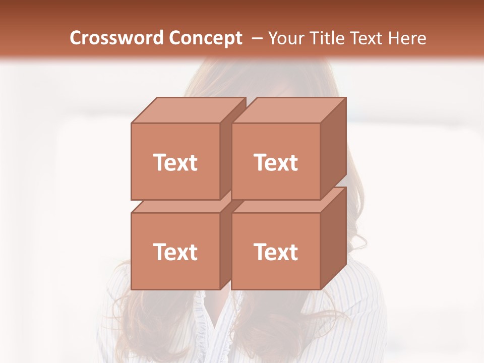 The Girl Is Smiling PowerPoint Template