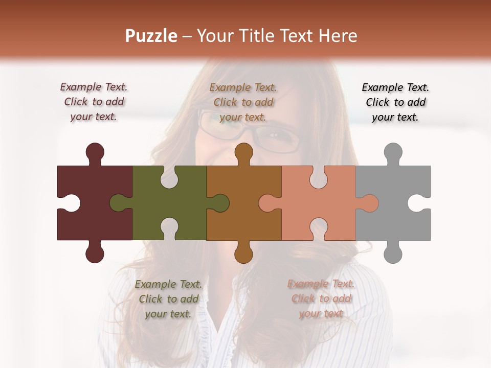 The Girl Is Smiling PowerPoint Template