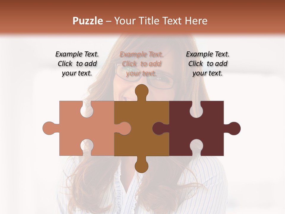 The Girl Is Smiling PowerPoint Template