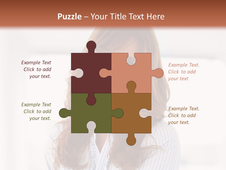 The Girl Is Smiling PowerPoint Template