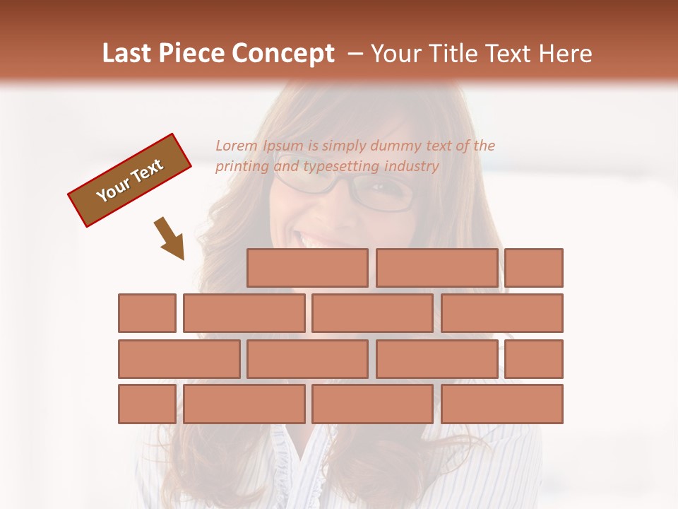 The Girl Is Smiling PowerPoint Template