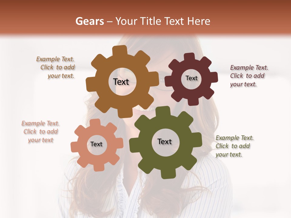 The Girl Is Smiling PowerPoint Template