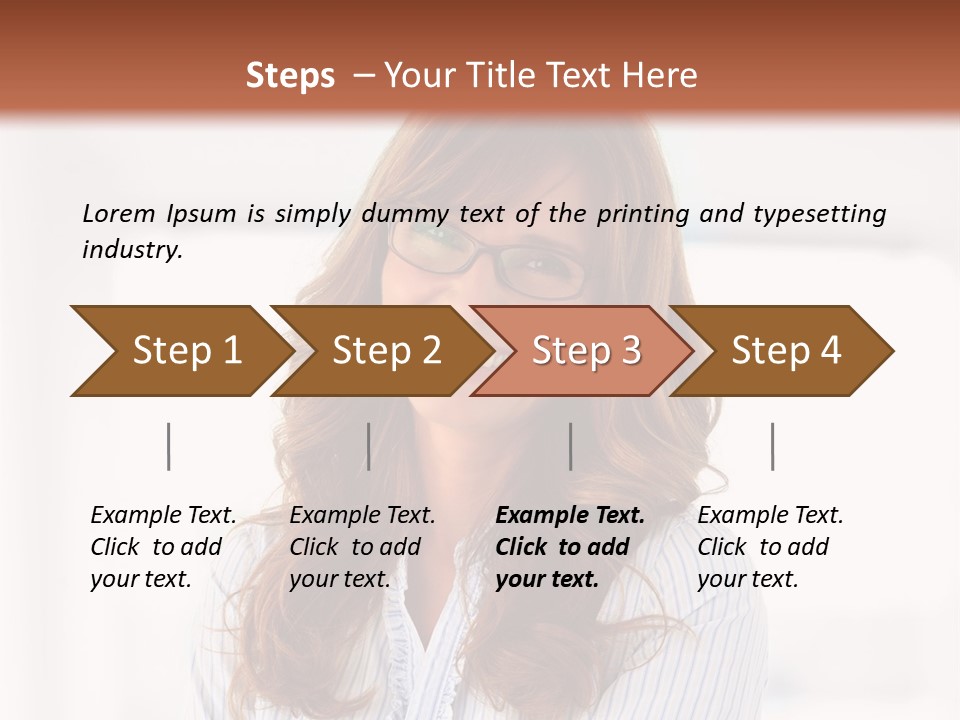 The Girl Is Smiling PowerPoint Template