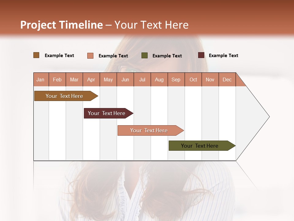 The Girl Is Smiling PowerPoint Template