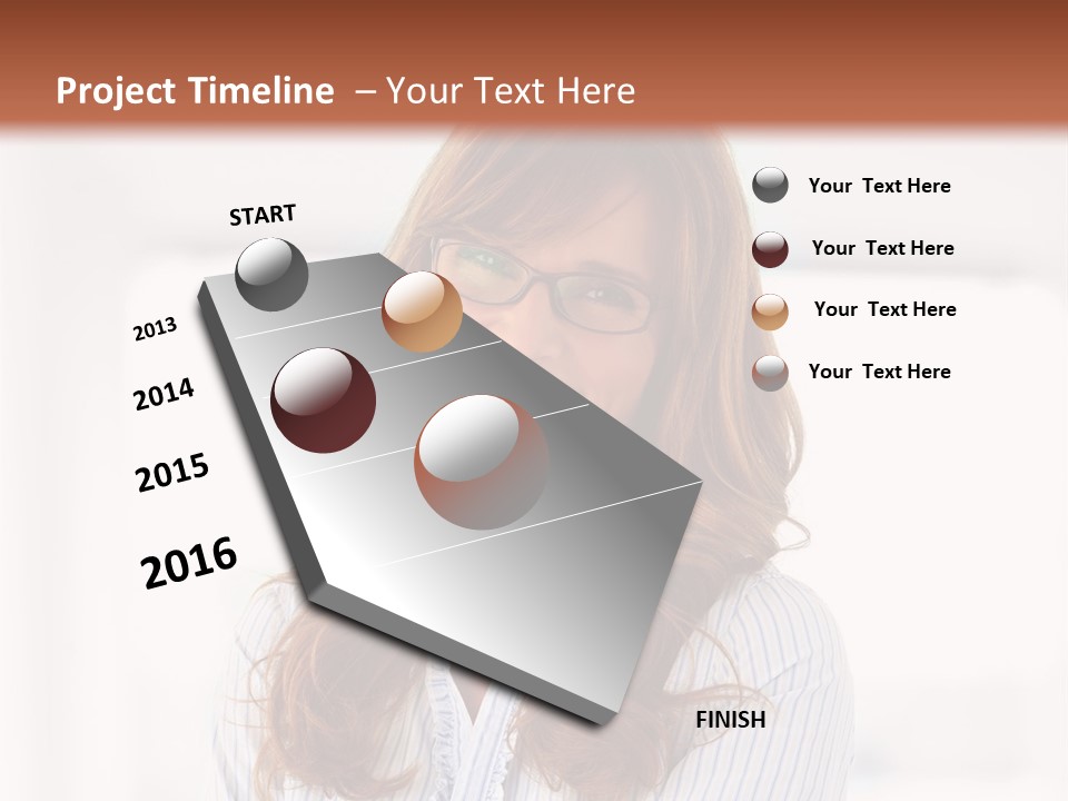 The Girl Is Smiling PowerPoint Template