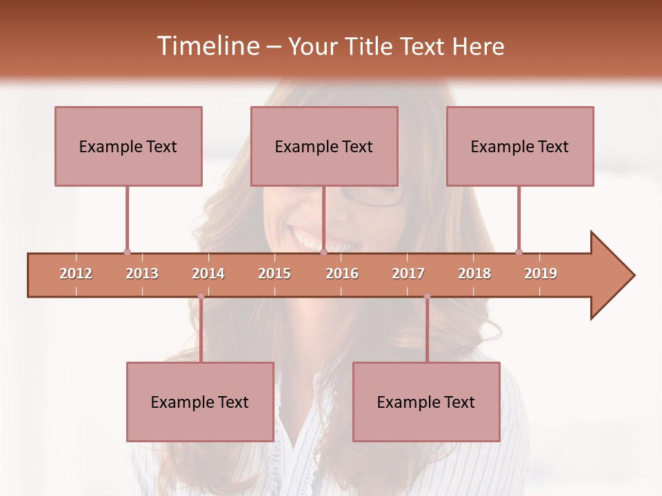 The Girl Is Smiling PowerPoint Template
