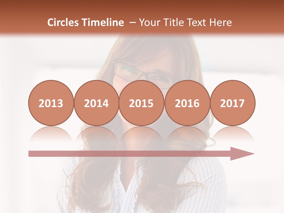 The Girl Is Smiling PowerPoint Template