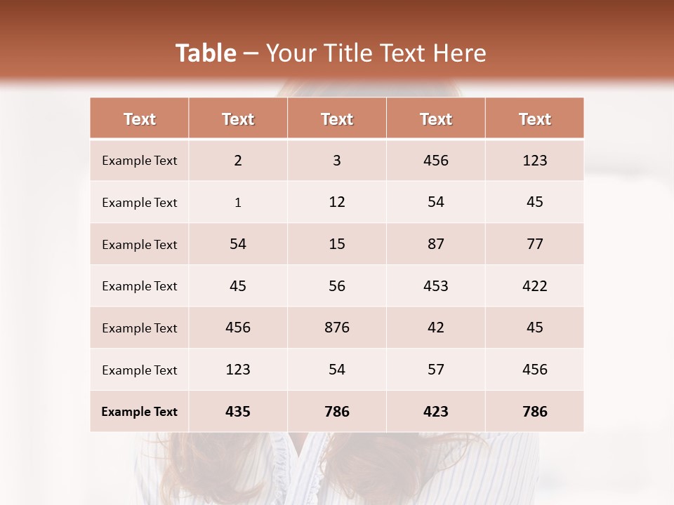 The Girl Is Smiling PowerPoint Template