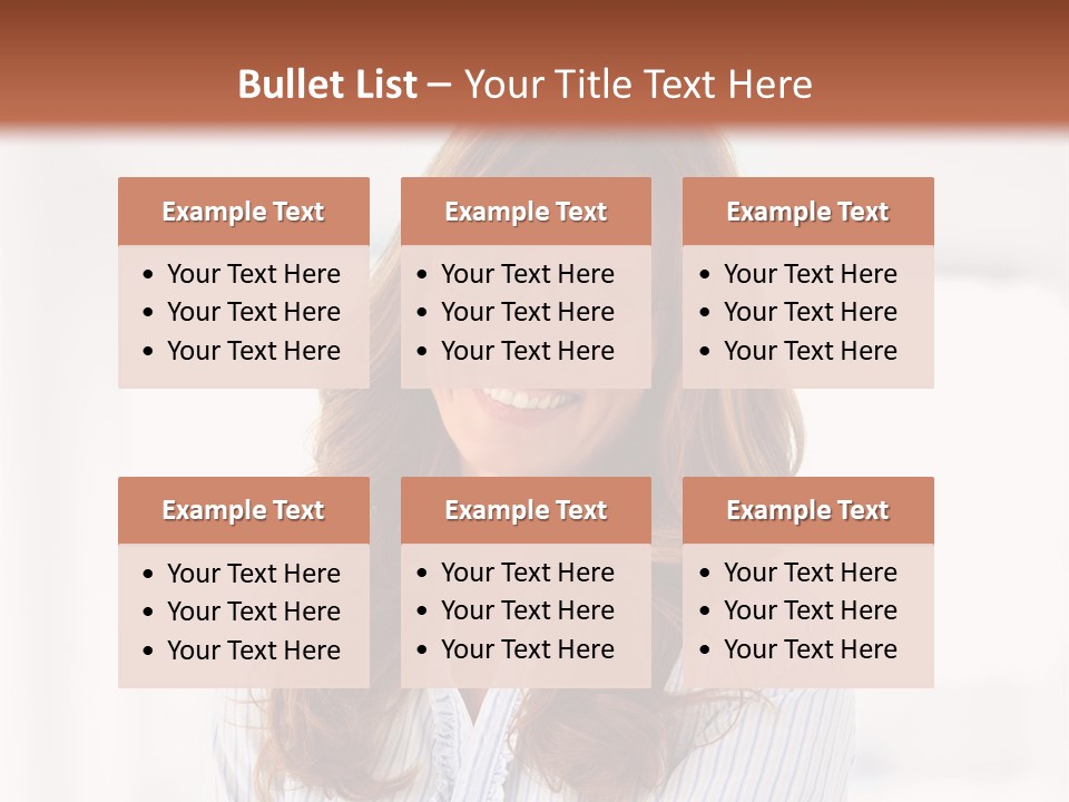 The Girl Is Smiling PowerPoint Template