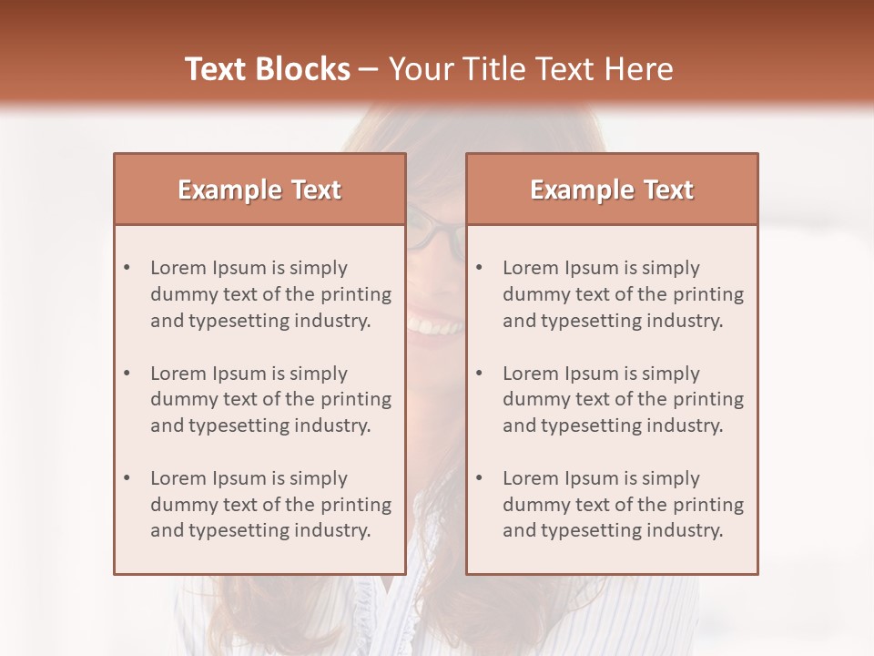 The Girl Is Smiling PowerPoint Template