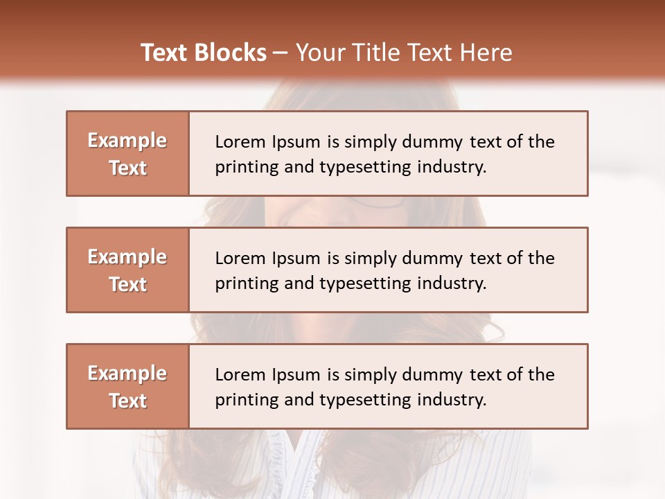 The Girl Is Smiling PowerPoint Template