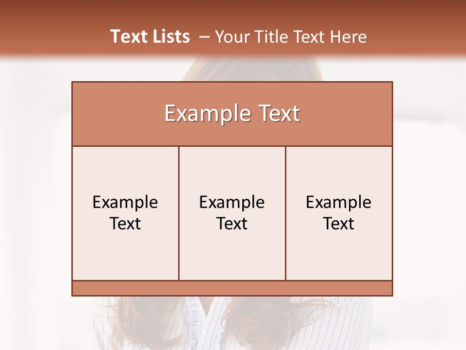 The Girl Is Smiling PowerPoint Template