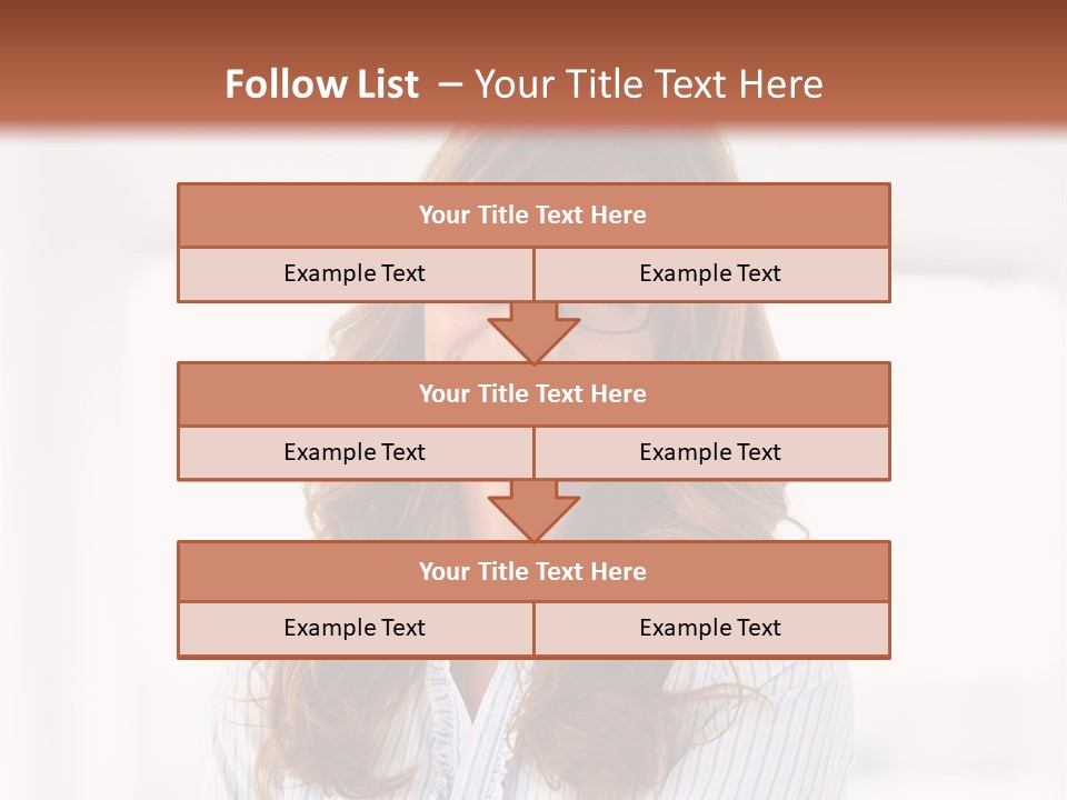 The Girl Is Smiling PowerPoint Template