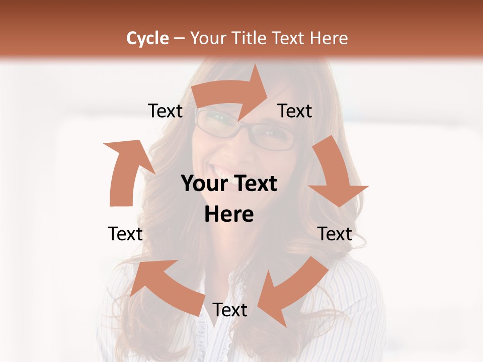 The Girl Is Smiling PowerPoint Template