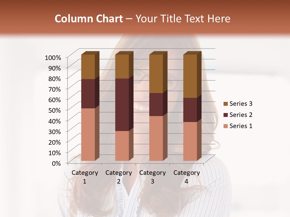 The Girl Is Smiling PowerPoint Template