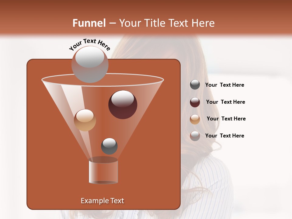 The Girl Is Smiling PowerPoint Template