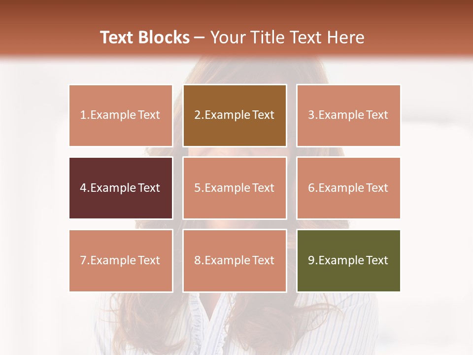 The Girl Is Smiling PowerPoint Template