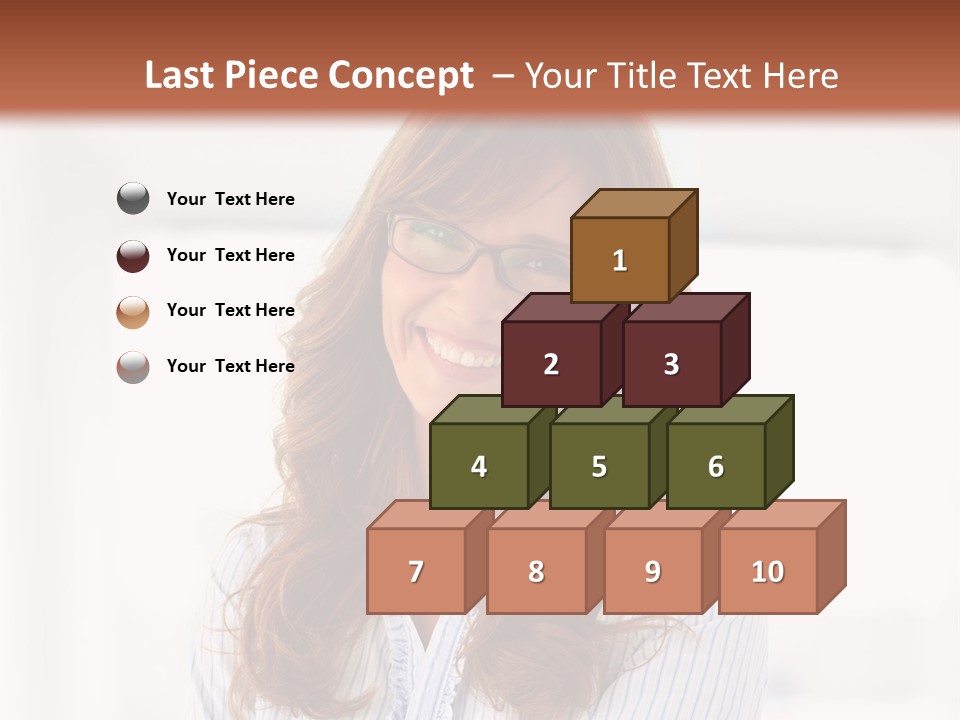 The Girl Is Smiling PowerPoint Template